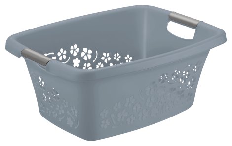 ROTHO Wäschekorb Flowers Blau 25 l