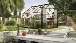 VITAVIA Gewächshaus Uranus ESG 3 mm Schwarz