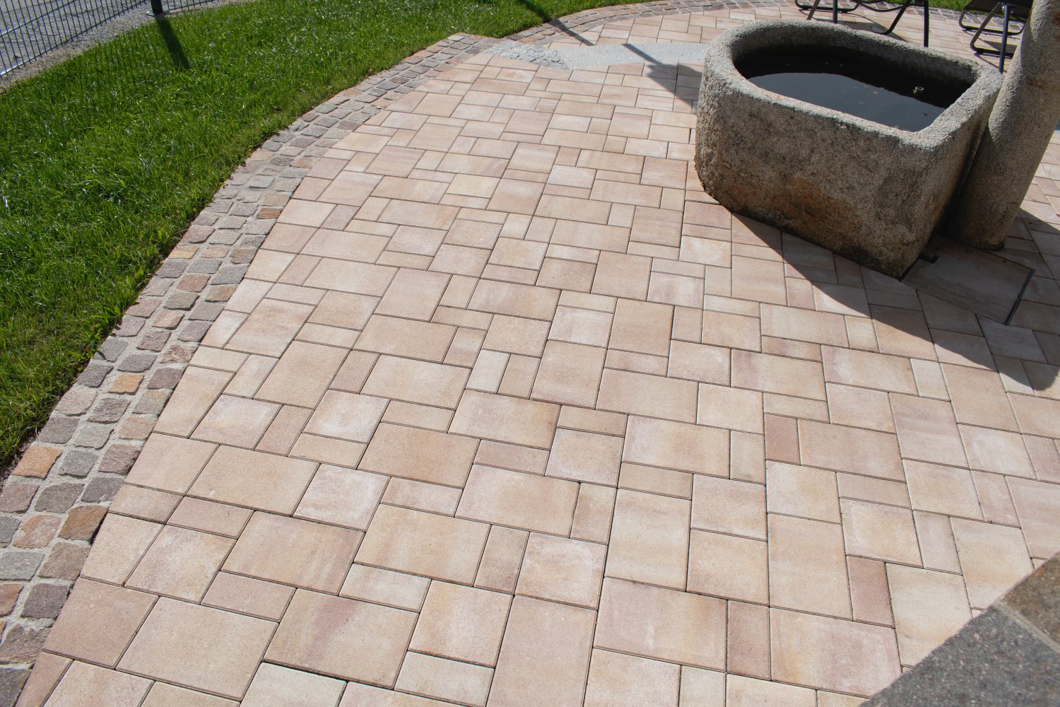 EBENSEER Pflasterstein Domino Muschelkalk