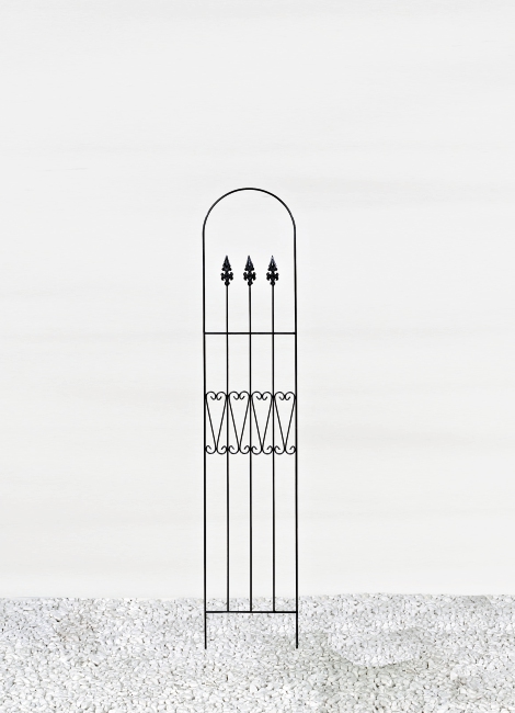 Zierspalier Sylt Schwarz 29x180 cm