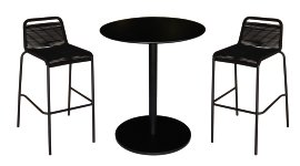 KENT LIVING Barhockerset Milan 3-tlg.