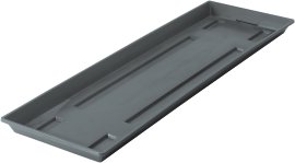 GELI Untersetzer Blumenkasten breit Anthrazit 60 cm