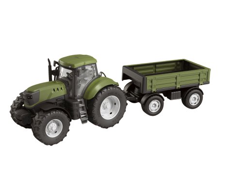 Traktor mit Anhänger Farm Grau 61 cm