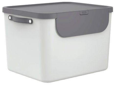 ROTHO Recycling Müllsystem Albula Mistel-Weiß 55 l