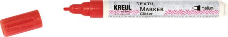 KREUL Stoffmalstift Texi Mäx Glitter für helle/dunkle Stoffe Rot
