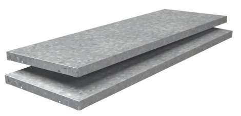 SCHULTE REGALWELT Fachboden PowerMax verzinkt 100x35 cm, 2 Stk.