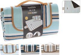 Picknickdecke Fleece Bunt 130x150 cm