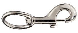 Karabinerhaken mit Rundöse, galvanisch verzink, SB verpackt