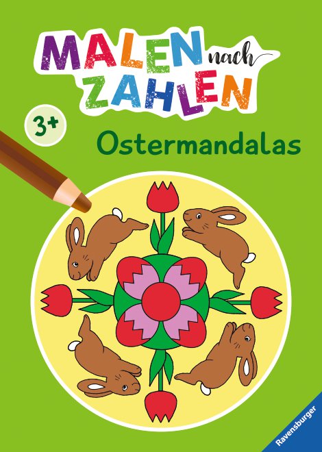 RAVENSBURGER Buch Malen nach Zahlen Ostermandalas