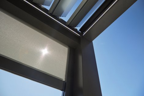 BIOHORT Sonnenschutzrolle elektrisch Dunkelgrau-metallic 3 m