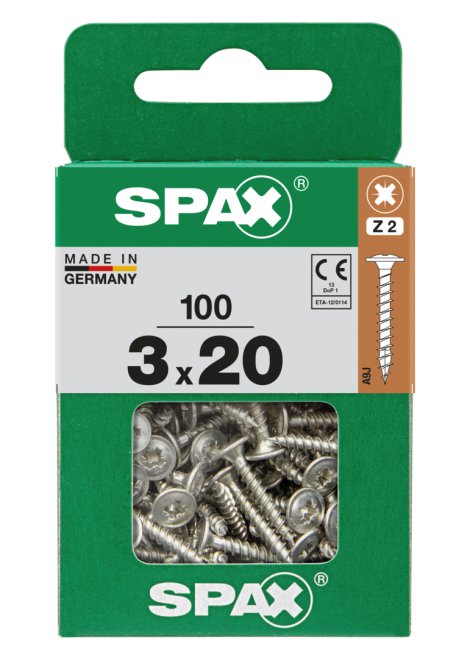 SPAX Universalschraube Wirox 3x20 mm 100 Stk.