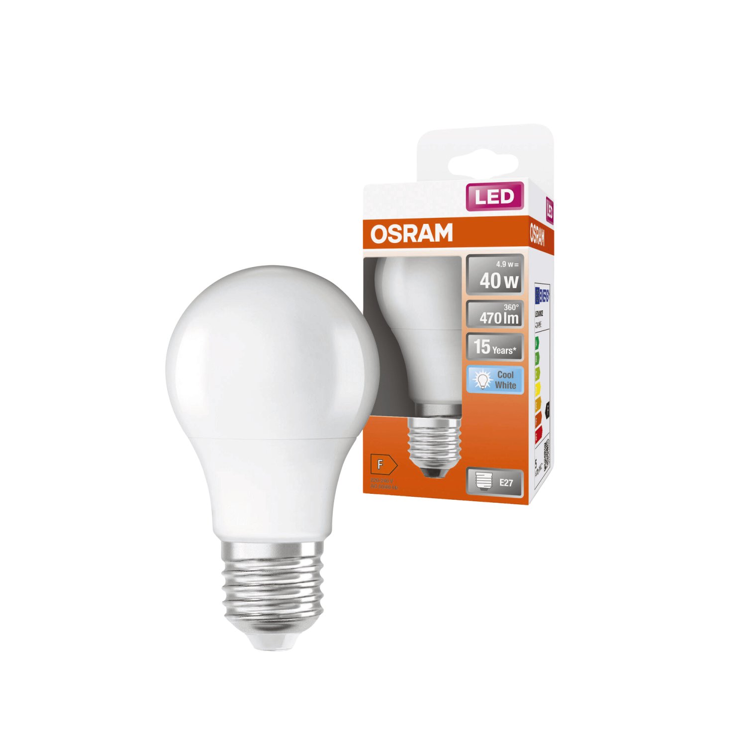 OSRAM LED-Birne Star Classic 40 Matt E27 5,5W