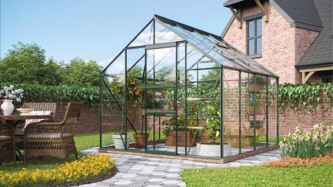 VITAVIA Gewächshaus Merkur 6700 ESG 3 mm Grün