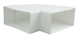 Flachkanal Bogen waagrecht 110 mm 90°