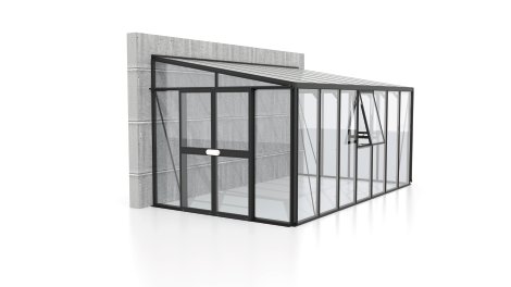 VITAVIA Anlehngewächshaus Helena 11900 ESG 3 mm Schwarz