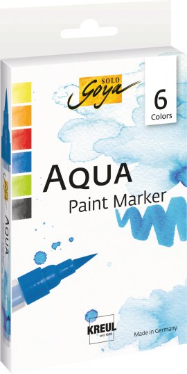 KREUL Künstlerstift Aqua Paint Marker 6 Stk.