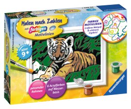 RAVENSBURGER Malen nach Zahlen Süßer Tiger