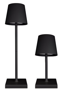 KENT LIVING LED-Akku-Tischleuchte Luna Touch Anthrazit