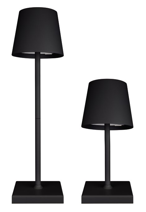 KENT LIVING LED-Akku-Tischleuchte Luna Touch Anthrazit
