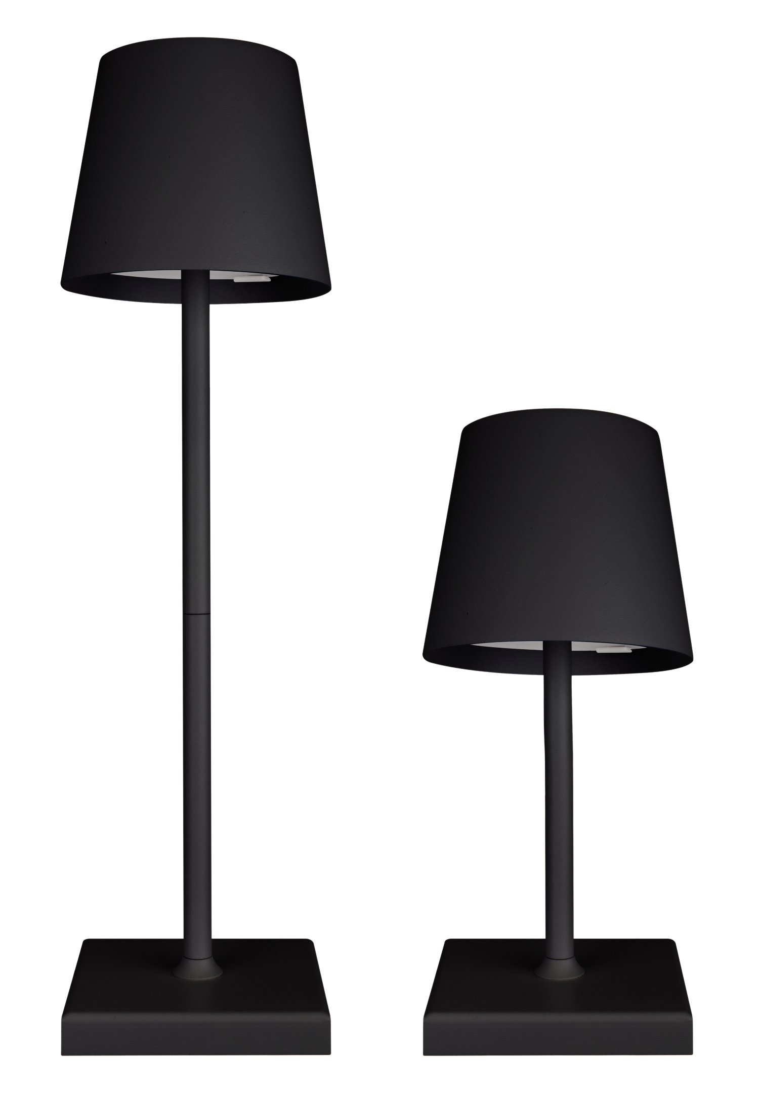 KENT LIVING LED-Akku-Tischleuchte Luna Touch Anthrazit