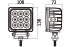 Impos LED-Arbeitsscheinwerfer 27W Flood