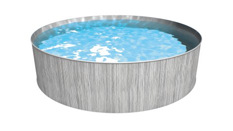 STEINBACH Stahlwandpool New Splasher Secure Ø 350x90 cm, grau