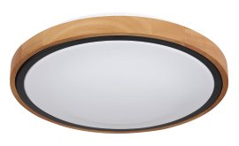 GLOBO LED-Deckenleuchte Bruno Braun/Schwarz Rund