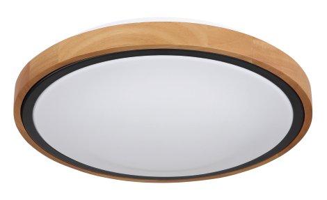 GLOBO LED-Deckenleuchte Bruno Braun/Schwarz Rund 12W 30,7x9 cm (⌀xH)