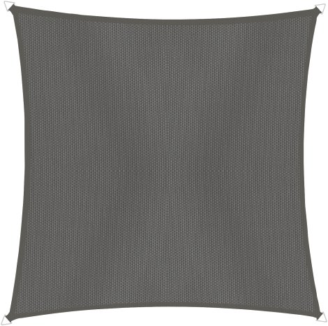 WINDHAGER Sonnensegel CANNES quadratisch Anthrazit 3x3 m
