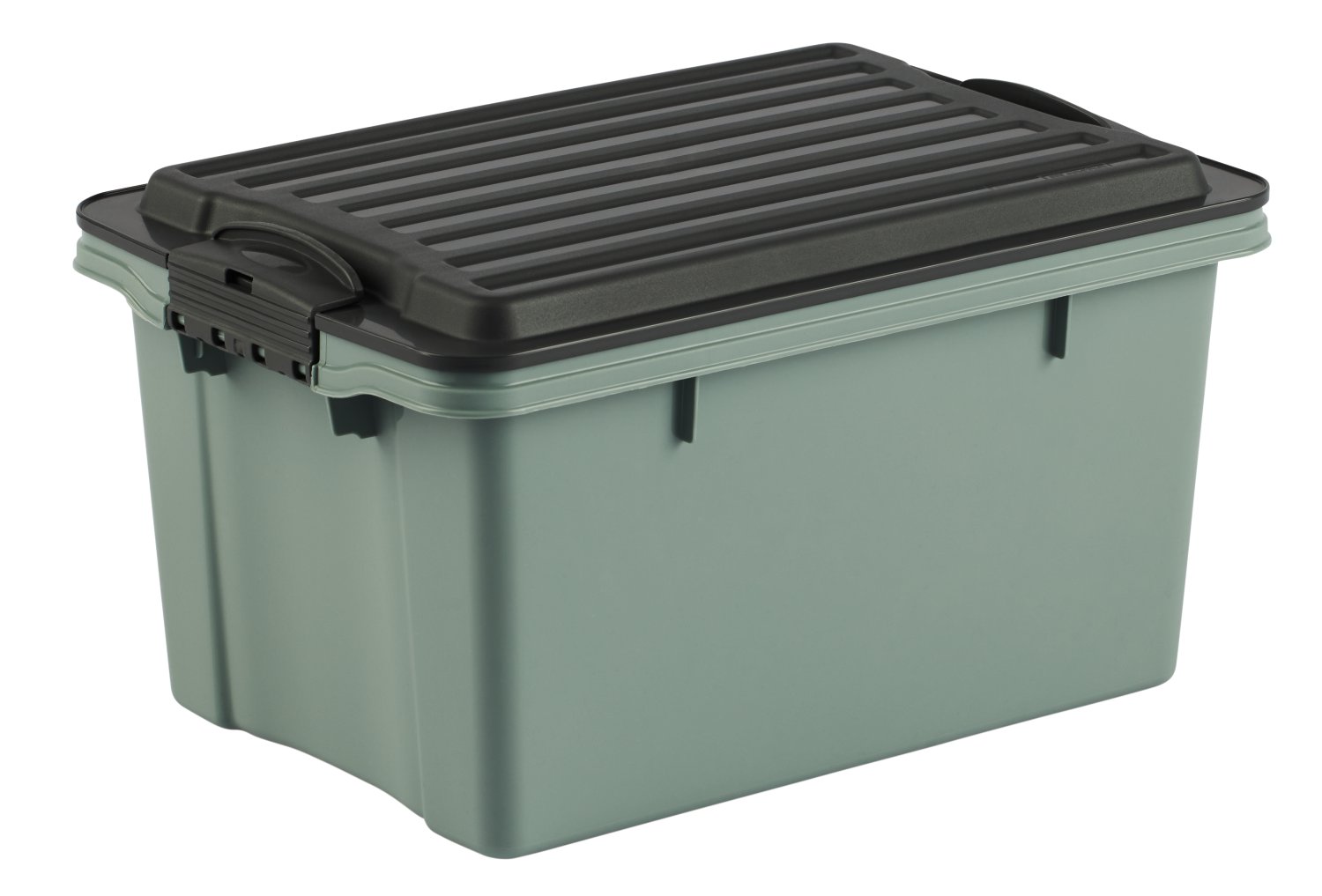 ROTHO Stapelbox Compact mit Rollen Misteltoe Grün A5, 4,5 l