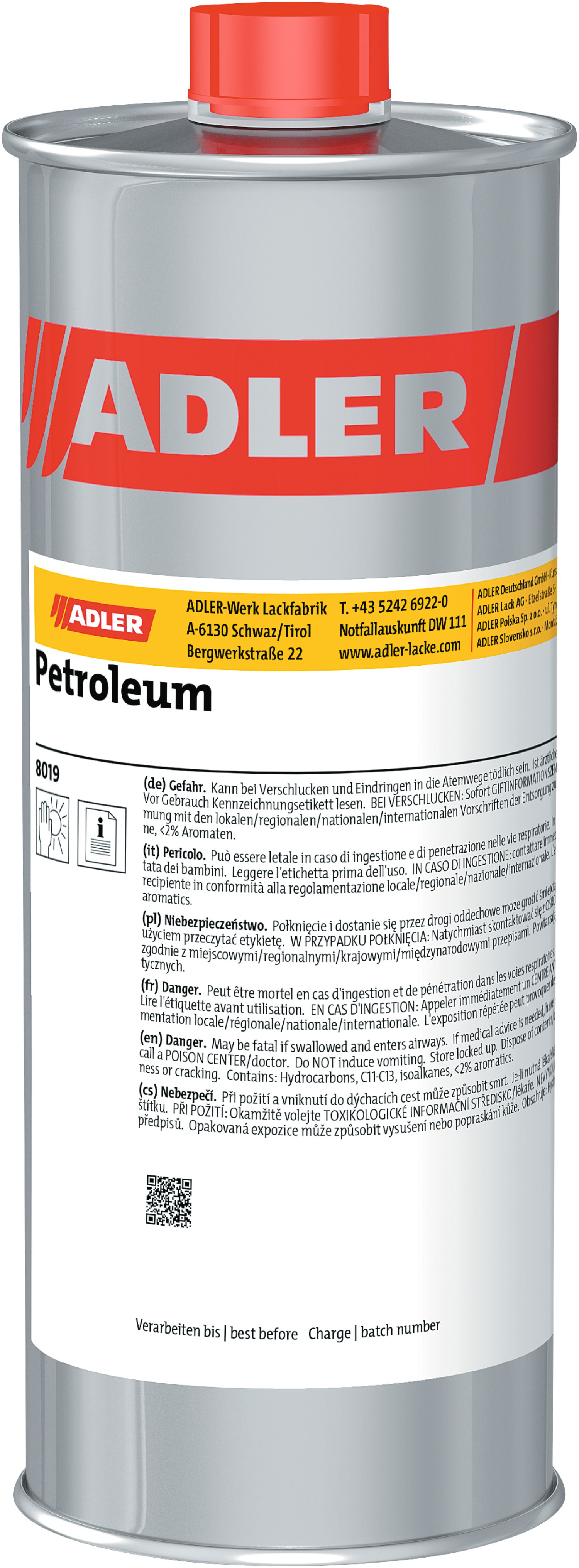 ADLER Petroleum geruchsneutral paraffiniert 1 l