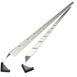 SCHULTE REGALWELT Winkelprofil Stecksystem Weiß, 2 Stk.