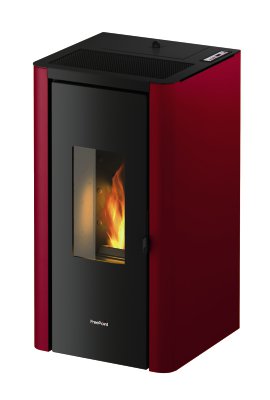 FREEPOINT Pelletofen Indigo Evo 7 (Verkleidung: Bordeaux) 7 kW