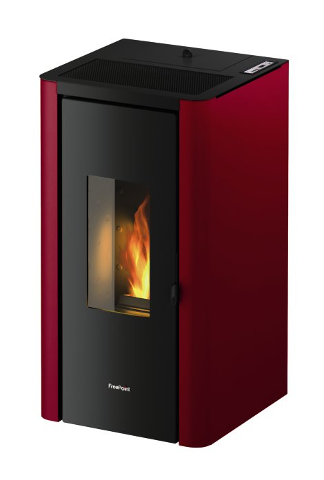 FREEPOINT Pelletofen Indigo Evo 7 (Verkleidung: Bordeaux) 7 kW