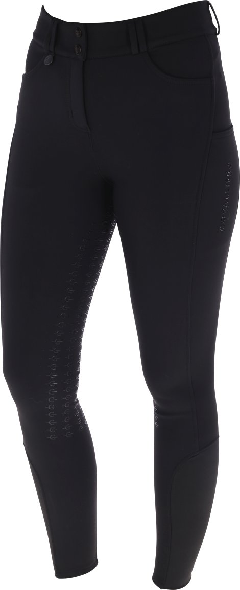 Damen Reithose Grip Covalliero Schwarz 32