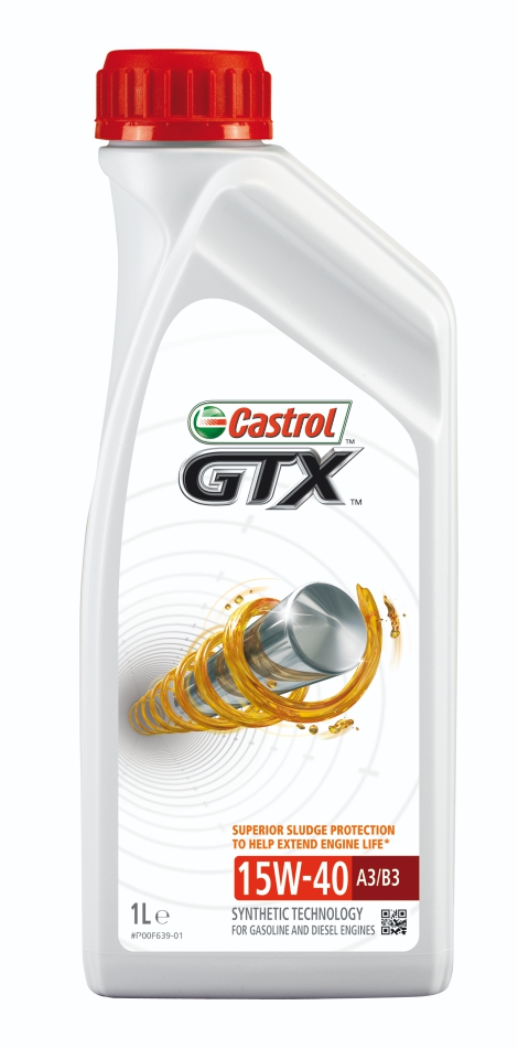 CASTROL GTX 15W-40 1L, Motoröl