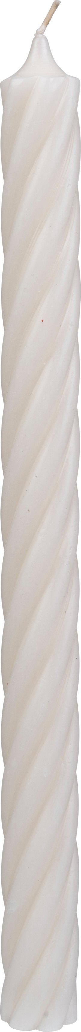 Kerze Rustic Twister Wollweiß 350x28 mm