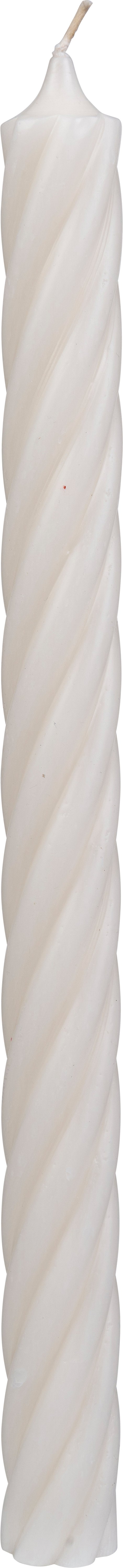 Kerze Rustic Twister Wollweiß 350x28 mm