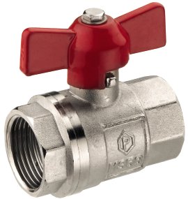 CORNAT Heizungs-Kugelhahn, vernickelt