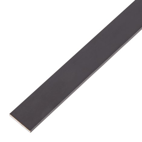 ALBERTS Flachstange Aluminium Schwarz eloxiert 1 m, 20x2 mm