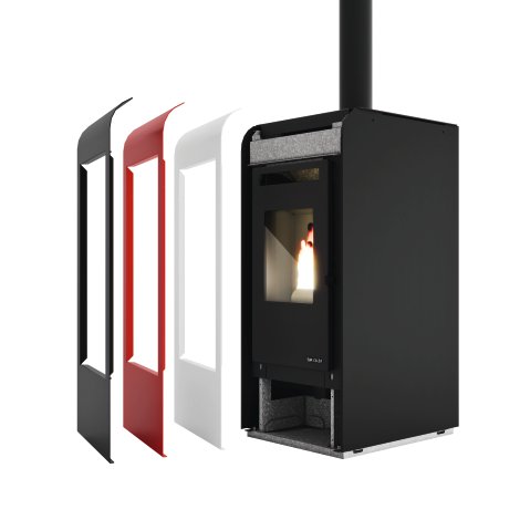BLAZE Rahmen zu Pelletofen Rita Plus Schwarz