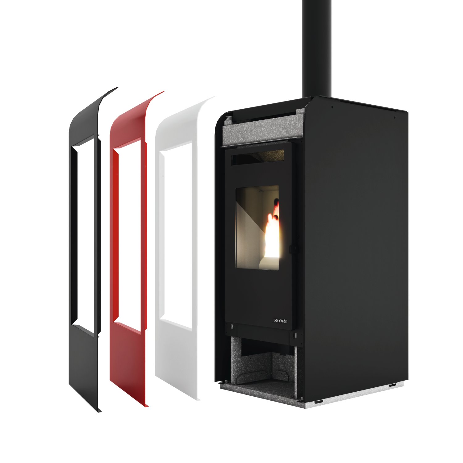 BLAZE Rahmen zu Pelletofen Rita Plus Rot