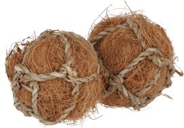 Spiel- und Knabberbälle aus Kokosfaser ø 6cm, 2 Stück