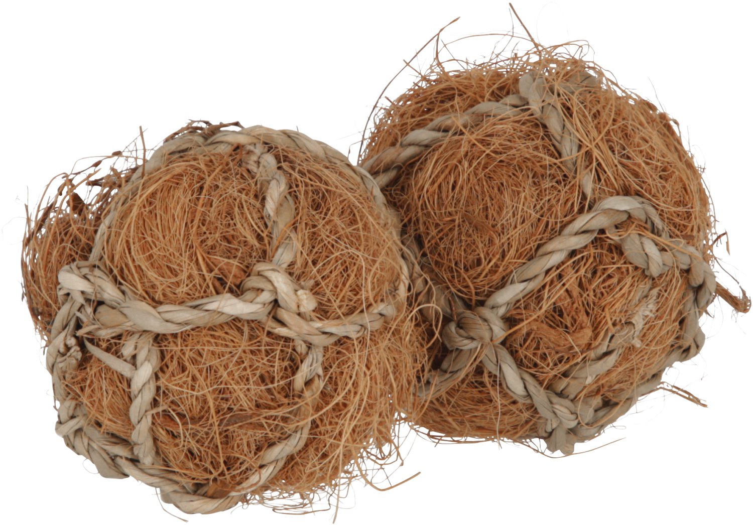 Spiel- und Knabberbälle aus Kokosfaser ø 6cm, 2 Stück