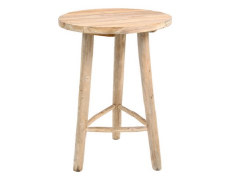 Bartisch Teakholz ø 70 cm / H 110 cm