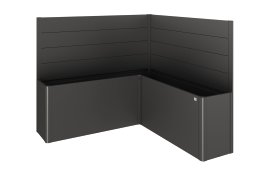 BIOHORT Sichtschutz für Belvedere L-F O A-GL, dunkelgrau-metallic