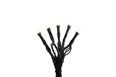 LED-Außenlichterkette Gefr 80 Dioden Warmweiß