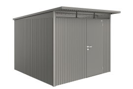 BIOHORT Gerätehaus A7 AvantGarde® 260x300x218 cm mit Standardtür, quarzgrau-metallic