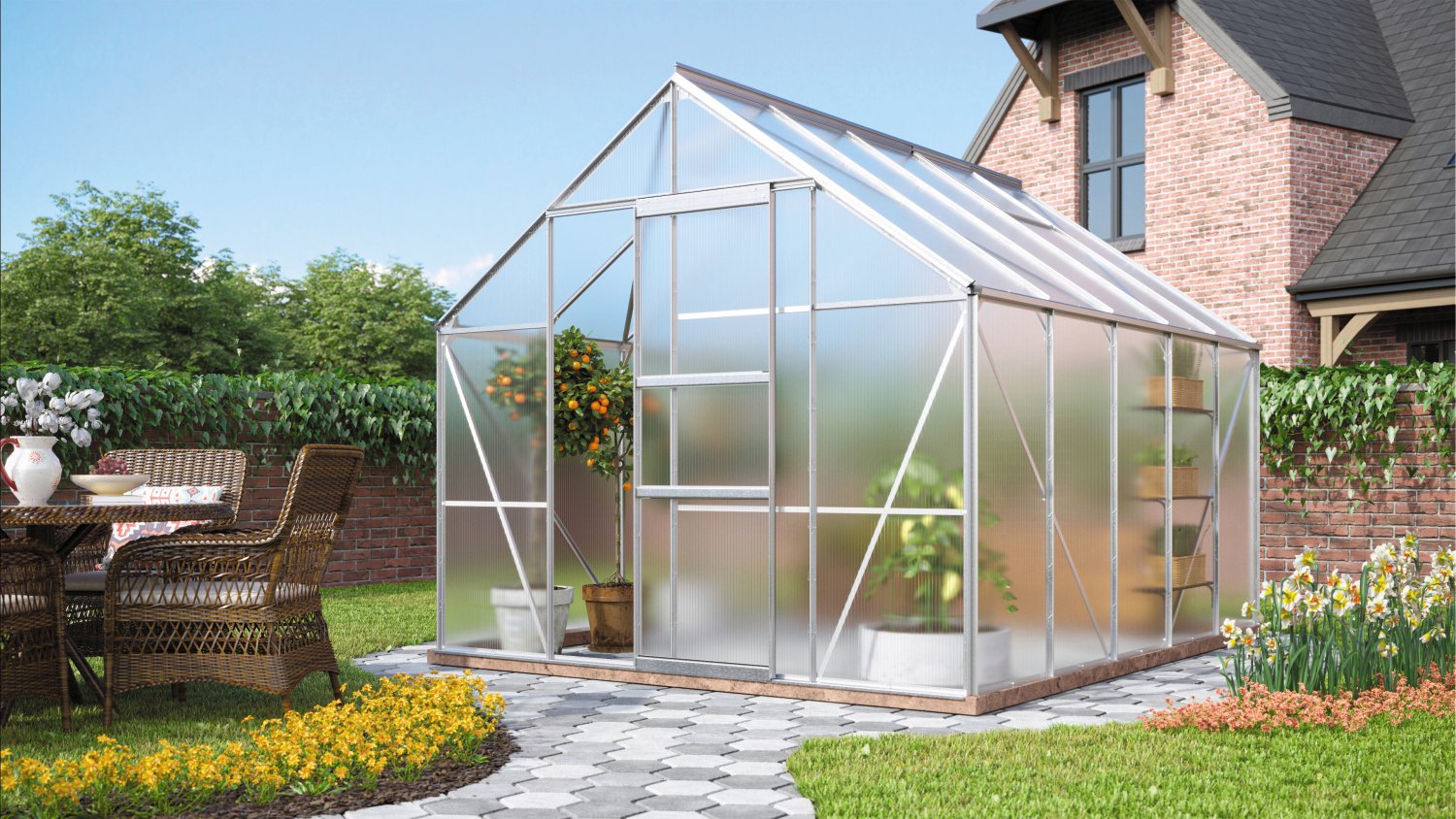 VITAVIA Gewächshaus Merkur HKP 4 mm