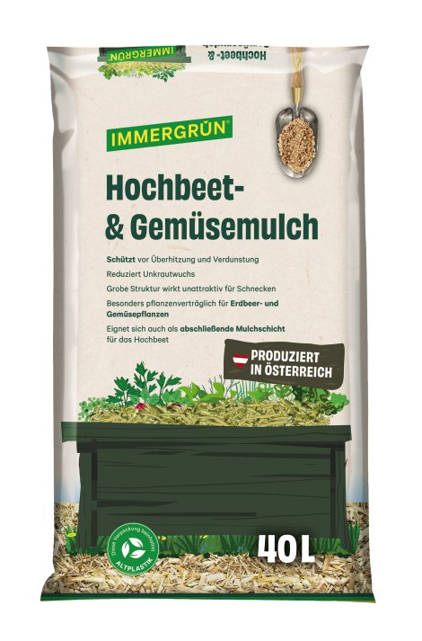 IMMERGRÜN Hochbeet- & Gemüsemulch 40 l